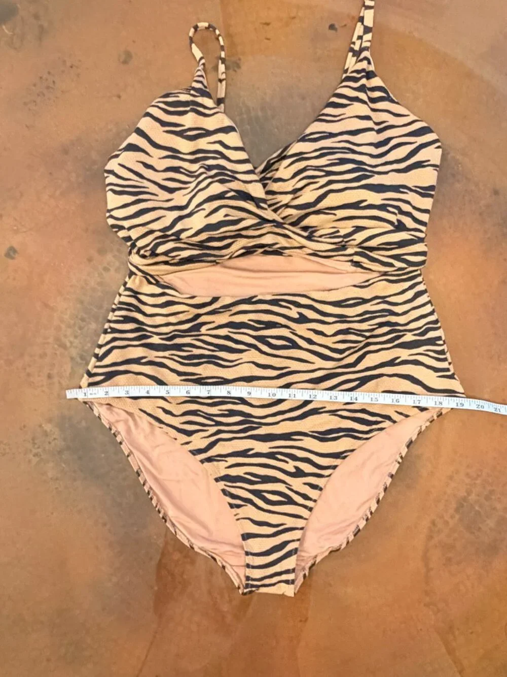Aerie - Tiger Stripe Wrap One Piece Swimsuit